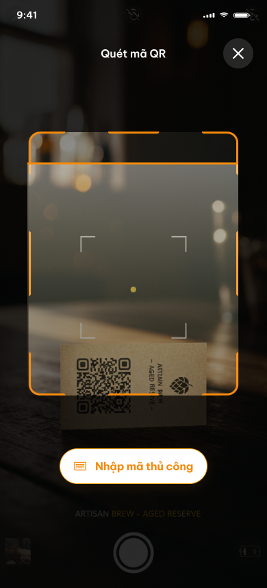 4Oranges QR camera screen